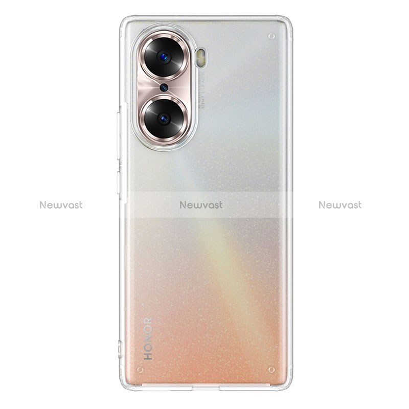 Silicone Transparent Frame Case Cover WL1 for Huawei Honor 60 5G