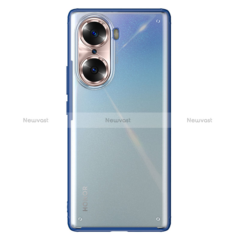 Silicone Transparent Frame Case Cover WL1 for Huawei Honor 60 Pro 5G