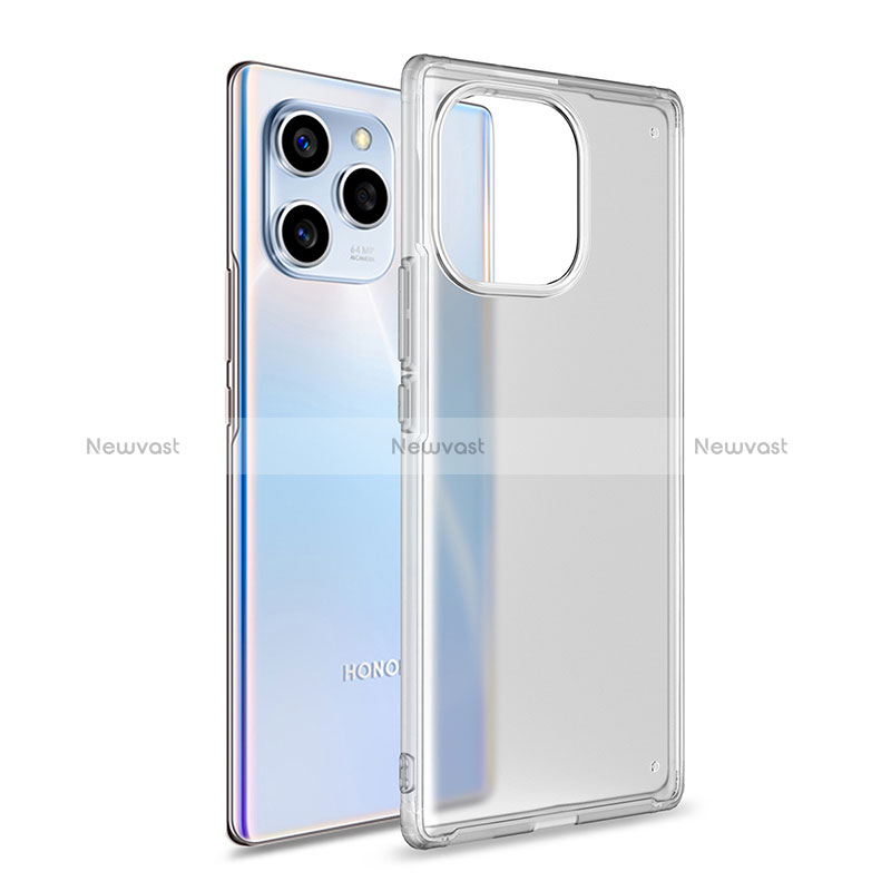 Silicone Transparent Frame Case Cover WL1 for Huawei Honor 60 SE 5G