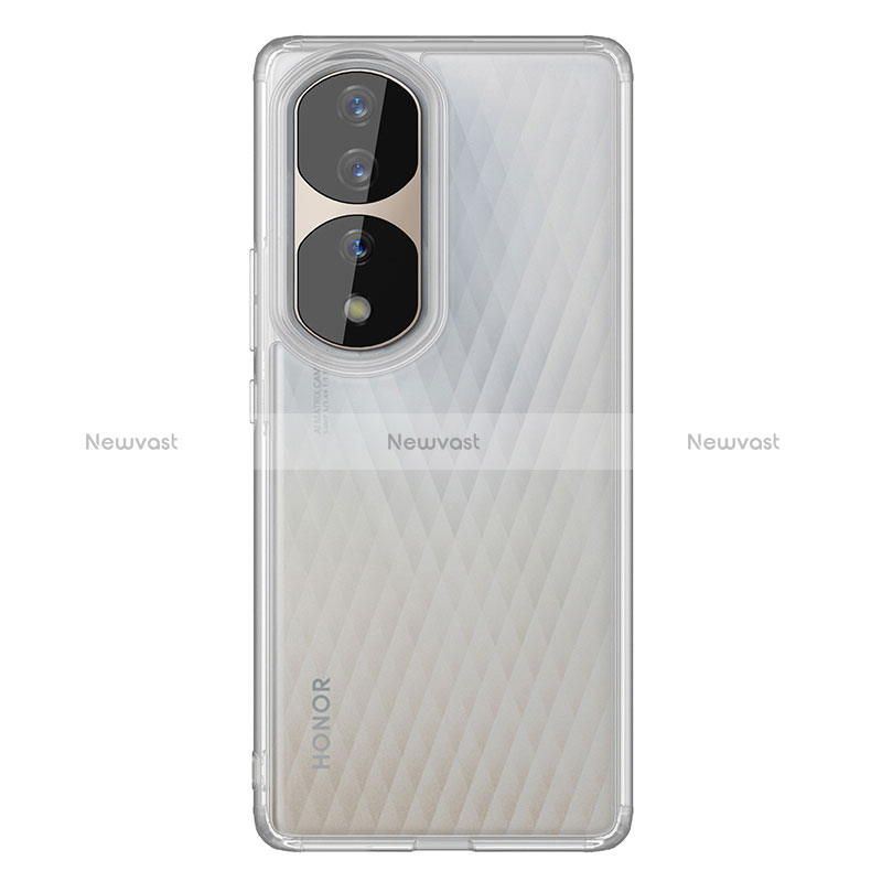 Silicone Transparent Frame Case Cover WL1 for Huawei Honor 70 Pro+ Plus 5G