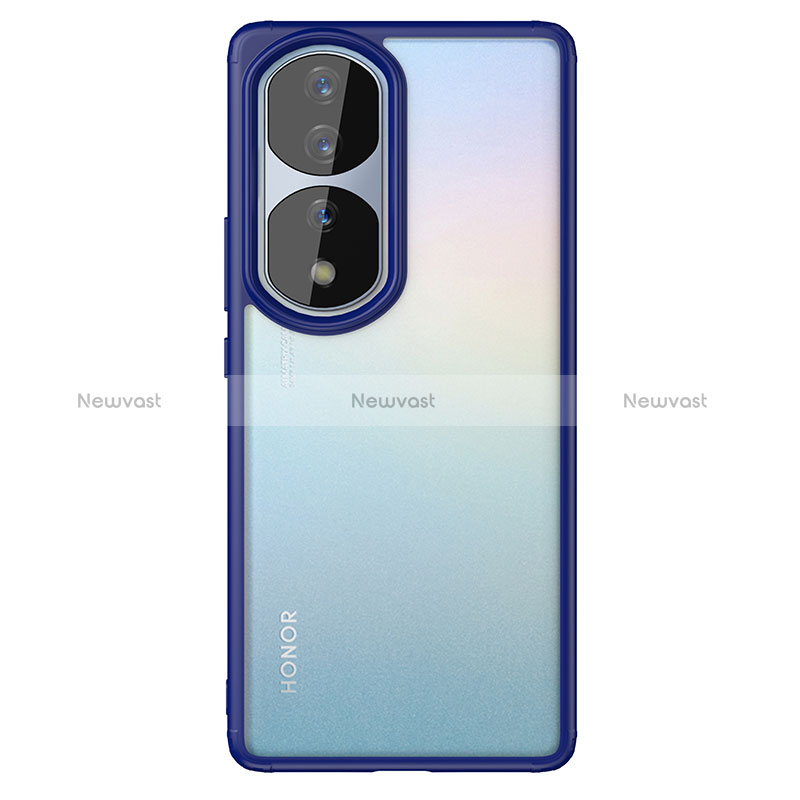 Silicone Transparent Frame Case Cover WL1 for Huawei Honor 70 Pro+ Plus 5G