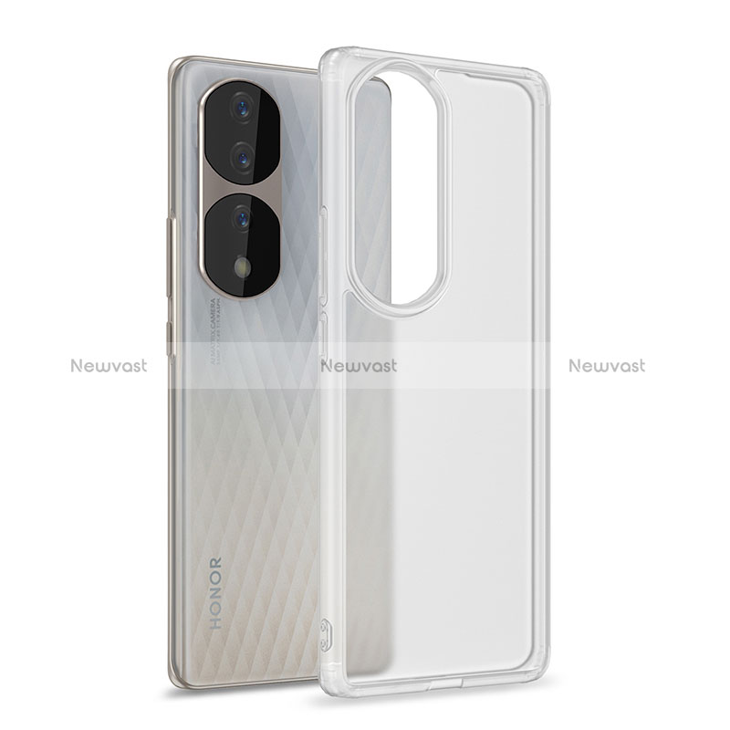 Silicone Transparent Frame Case Cover WL1 for Huawei Honor 70 Pro+ Plus 5G Clear