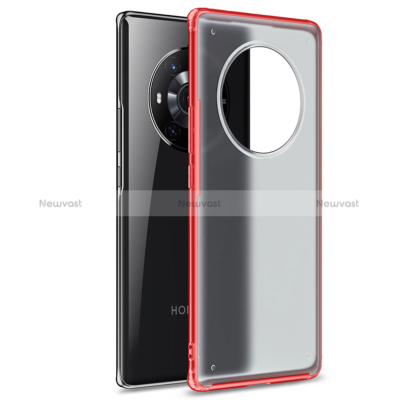 Silicone Transparent Frame Case Cover WL1 for Huawei Honor Magic3 5G Red