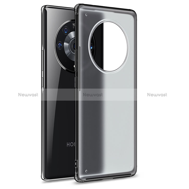 Silicone Transparent Frame Case Cover WL1 for Huawei Honor Magic3 Pro 5G Black