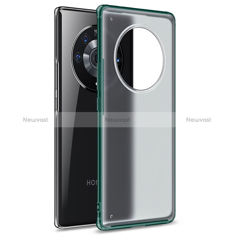 Silicone Transparent Frame Case Cover WL1 for Huawei Honor Magic3 Pro 5G Green