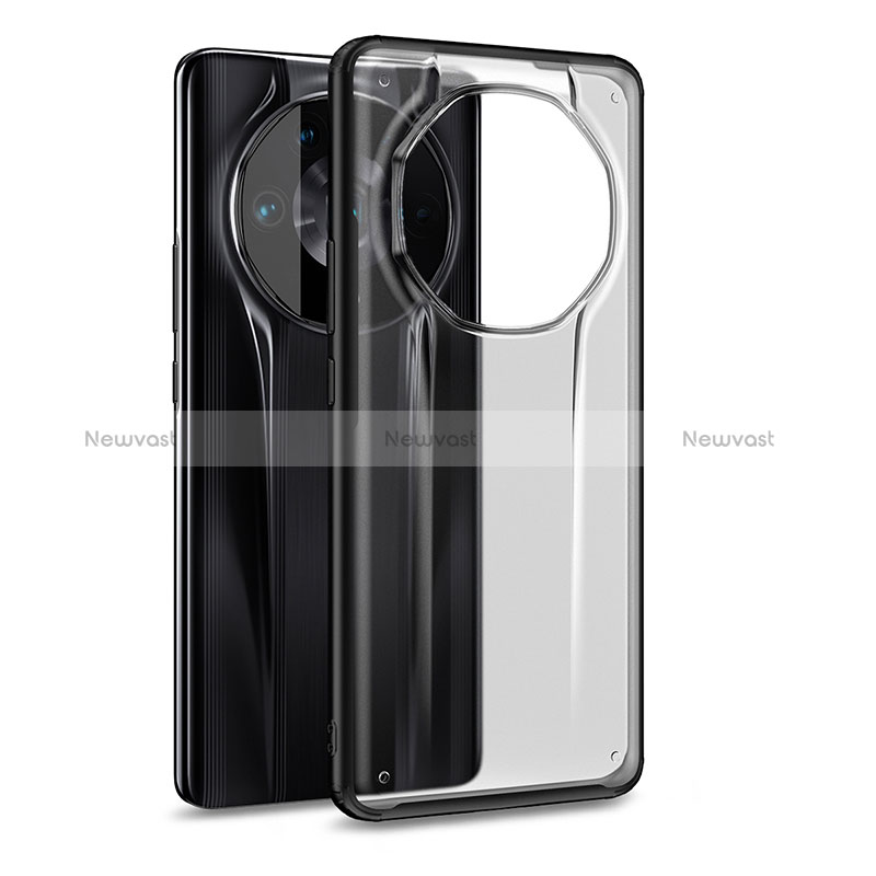 Silicone Transparent Frame Case Cover WL1 for Huawei Honor Magic4 Ultimate 5G Black