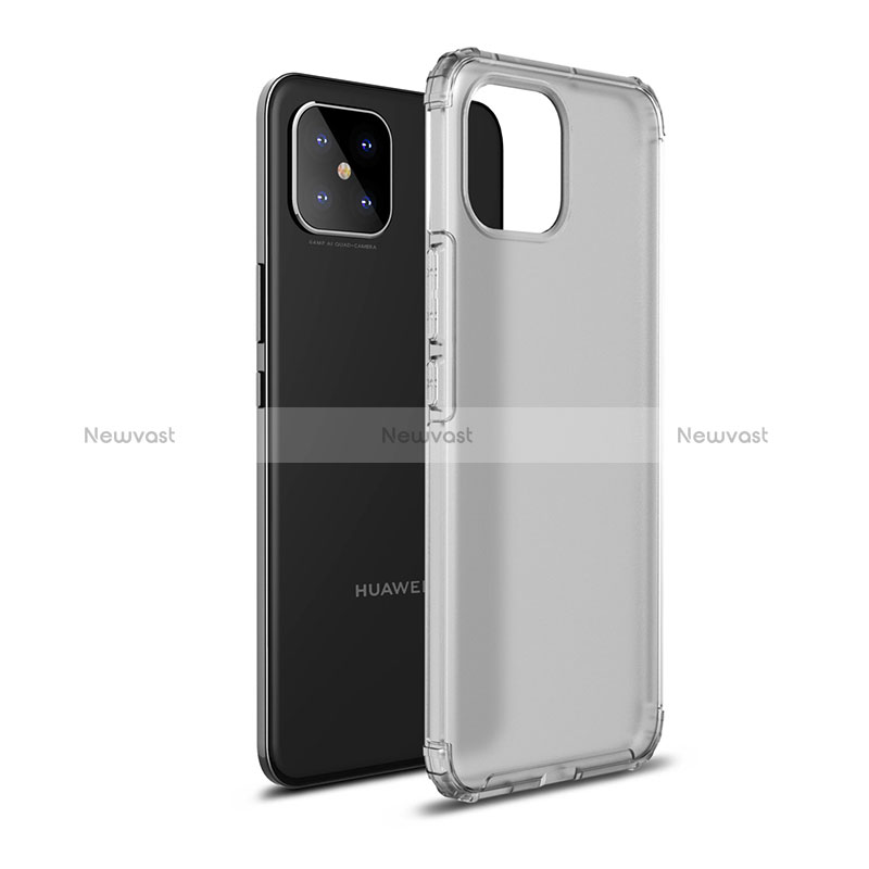 Silicone Transparent Frame Case Cover WL1 for Huawei Nova 8 SE 4G