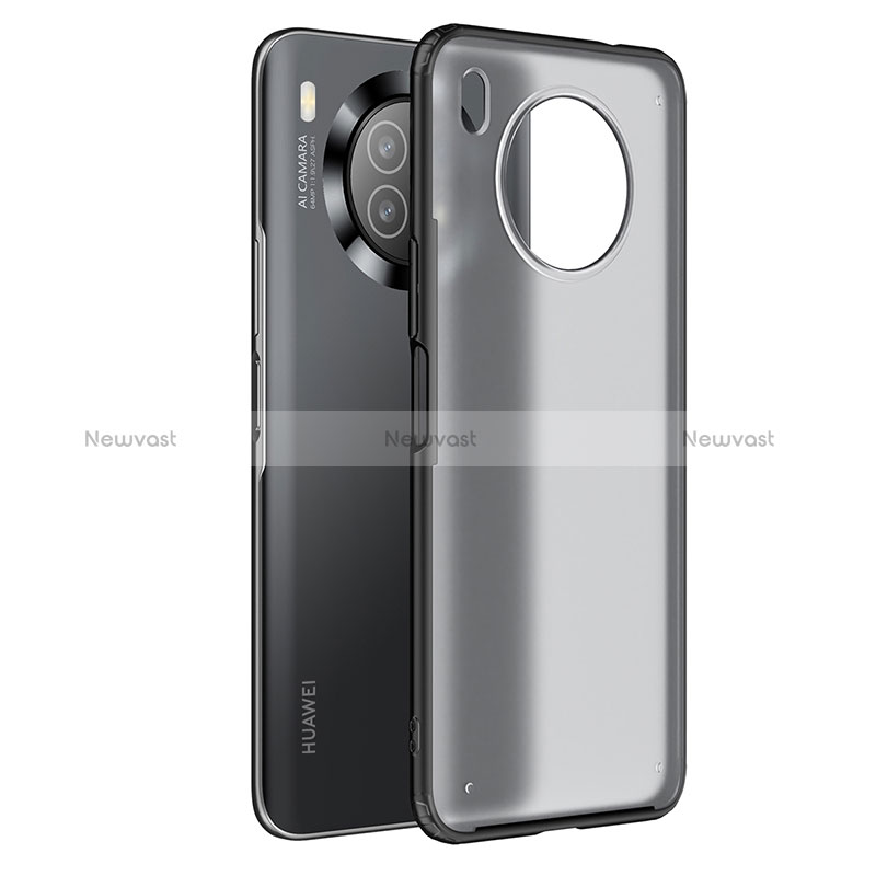Silicone Transparent Frame Case Cover WL1 for Huawei Nova 8i Black