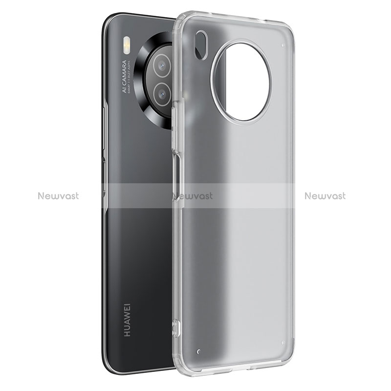 Silicone Transparent Frame Case Cover WL1 for Huawei Nova 8i Clear