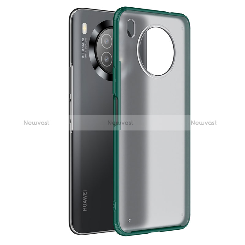 Silicone Transparent Frame Case Cover WL1 for Huawei Nova 8i Green