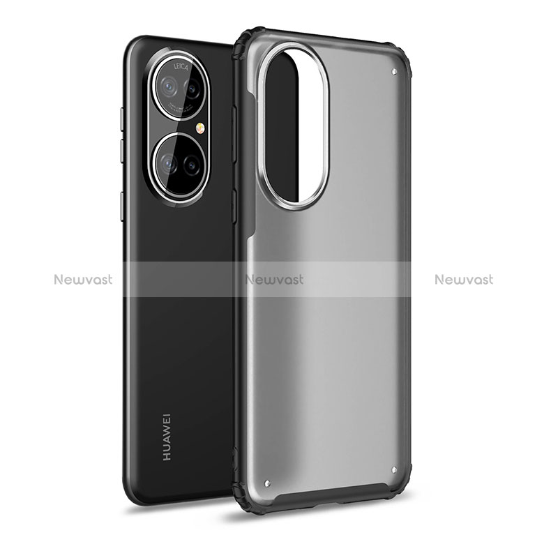 Silicone Transparent Frame Case Cover WL1 for Huawei P50 Pro