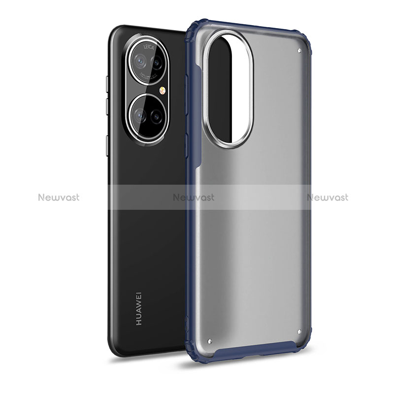 Silicone Transparent Frame Case Cover WL1 for Huawei P50 Pro