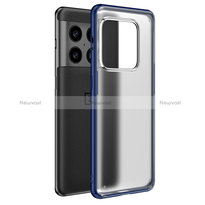 Silicone Transparent Frame Case Cover WL1 for OnePlus 10 Pro 5G