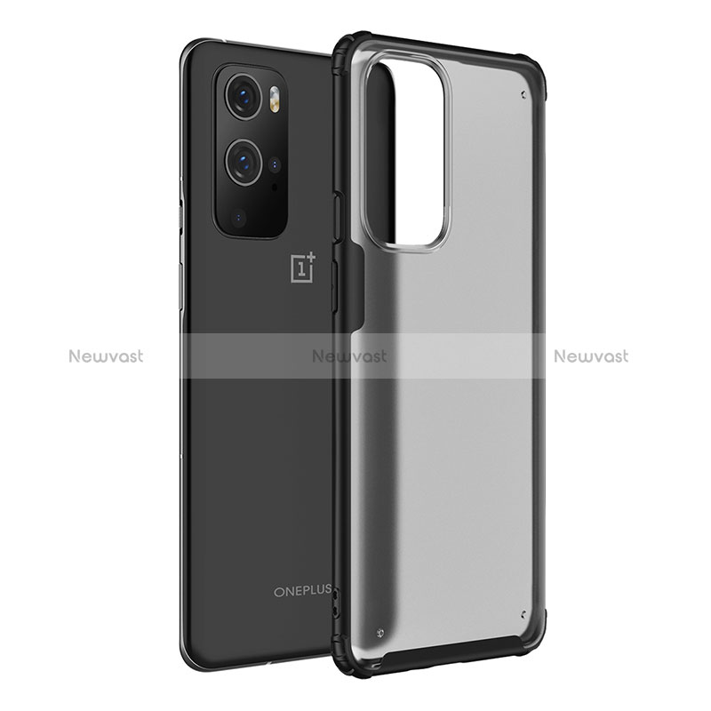 Silicone Transparent Frame Case Cover WL1 for OnePlus 9 Pro 5G