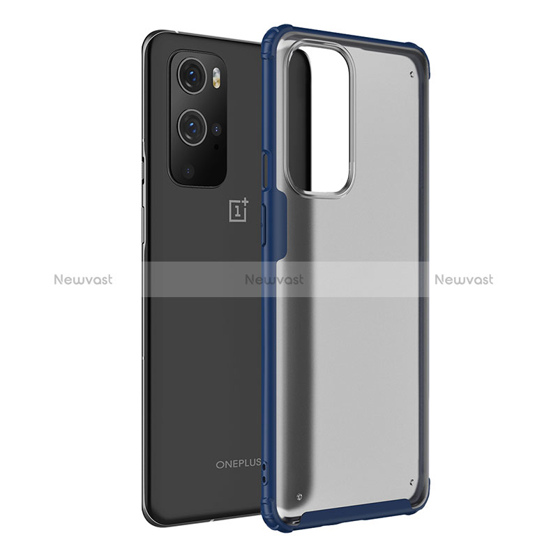 Silicone Transparent Frame Case Cover WL1 for OnePlus 9 Pro 5G