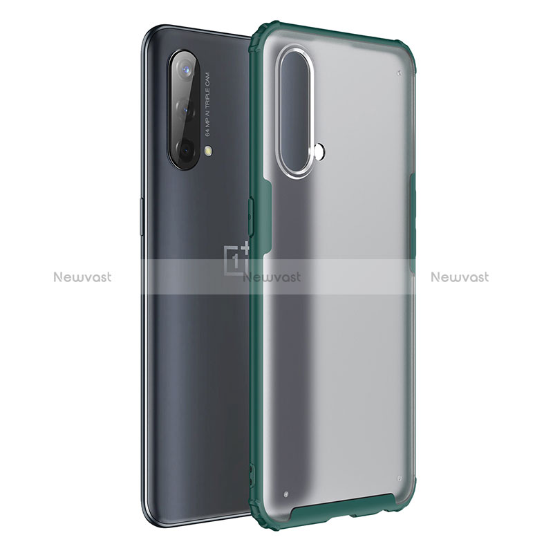 Silicone Transparent Frame Case Cover WL1 for OnePlus Nord CE 5G