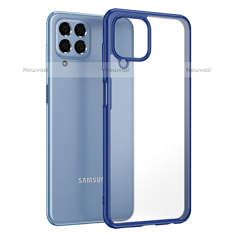 Silicone Transparent Frame Case Cover WL1 for Samsung Galaxy M33 5G