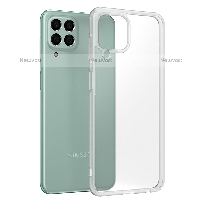 Silicone Transparent Frame Case Cover WL1 for Samsung Galaxy M33 5G