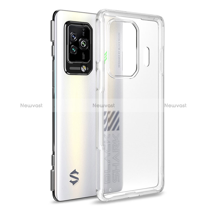 Silicone Transparent Frame Case Cover WL1 for Xiaomi Black Shark 5 5G Clear