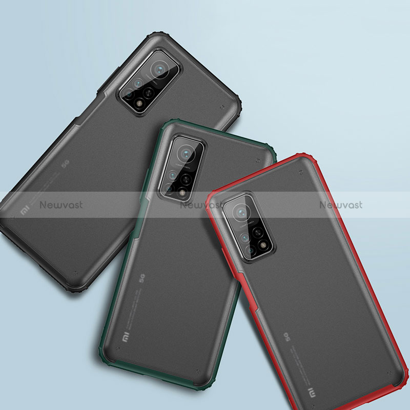 Silicone Transparent Frame Case Cover WL1 for Xiaomi Mi 10T 5G