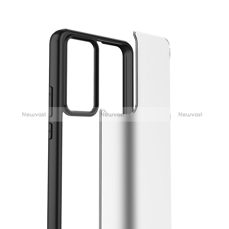 Silicone Transparent Frame Case Cover WL1 for Xiaomi Mi 12T 5G