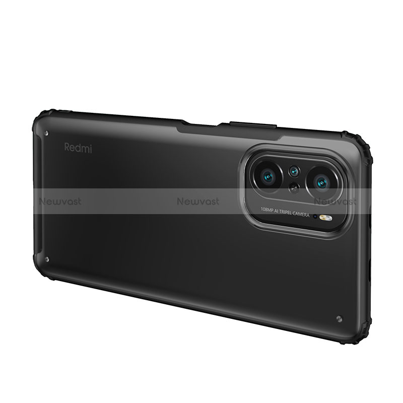 Silicone Transparent Frame Case Cover WL1 for Xiaomi Poco F3 5G