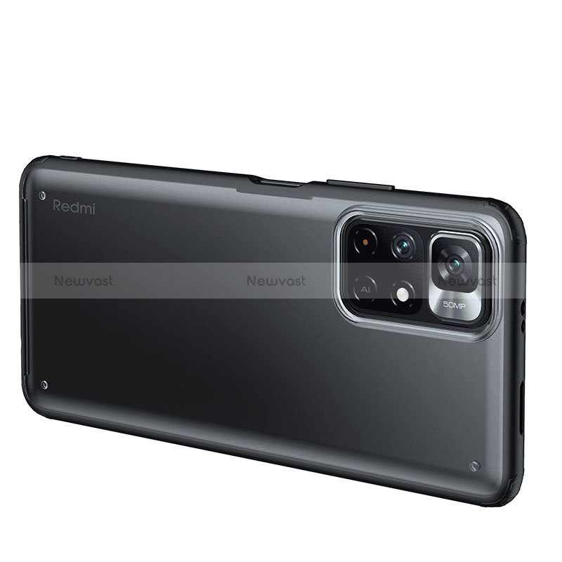 Silicone Transparent Frame Case Cover WL1 for Xiaomi Poco M4 Pro 5G