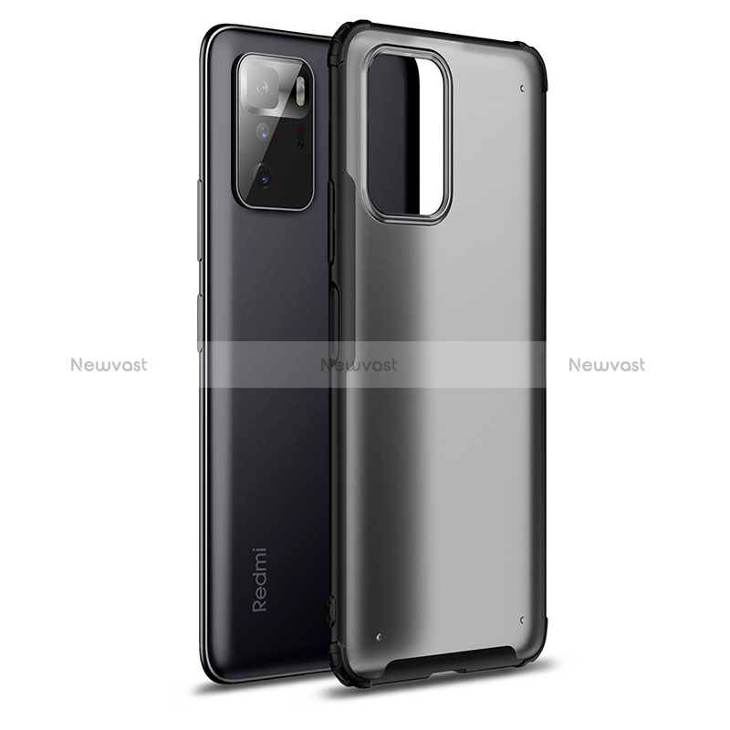 Silicone Transparent Frame Case Cover WL1 for Xiaomi Poco X3 GT 5G Black