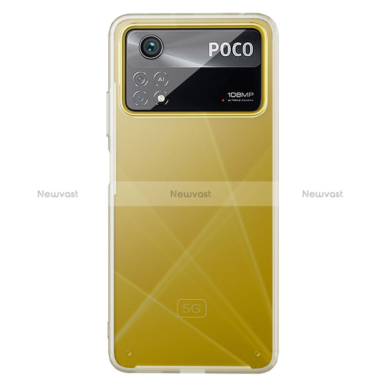 Silicone Transparent Frame Case Cover WL1 for Xiaomi Poco X4 Pro 5G