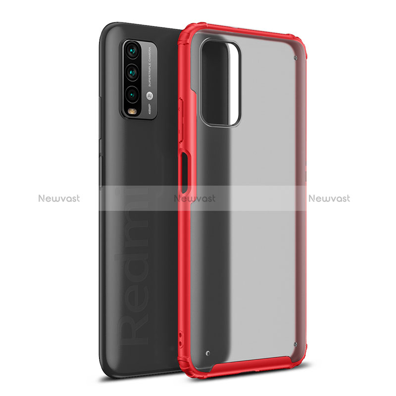 Silicone Transparent Frame Case Cover WL1 for Xiaomi Redmi 9 Power