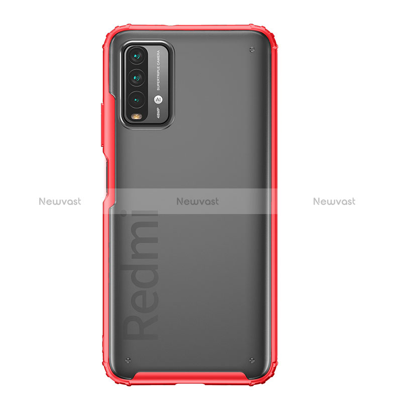 Silicone Transparent Frame Case Cover WL1 for Xiaomi Redmi 9 Power