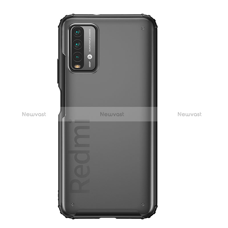 Silicone Transparent Frame Case Cover WL1 for Xiaomi Redmi 9 Power