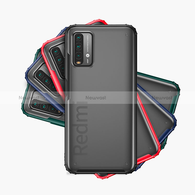 Silicone Transparent Frame Case Cover WL1 for Xiaomi Redmi 9 Power