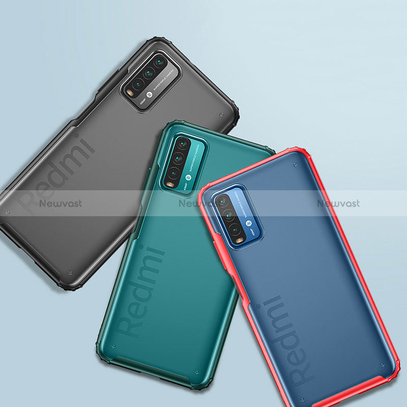 Silicone Transparent Frame Case Cover WL1 for Xiaomi Redmi 9T 4G