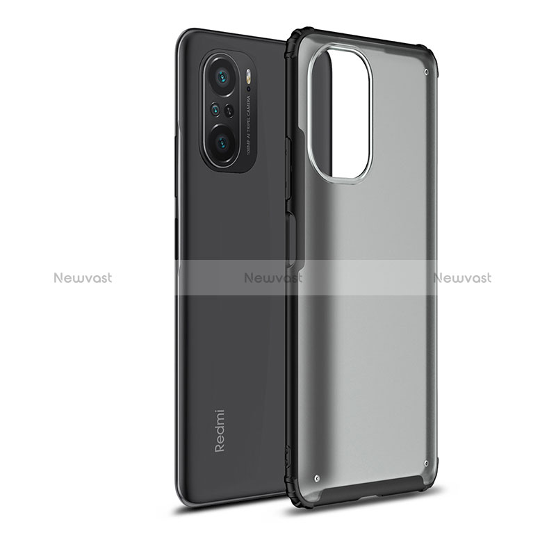 Silicone Transparent Frame Case Cover WL1 for Xiaomi Redmi K40 Pro+ Plus 5G Black