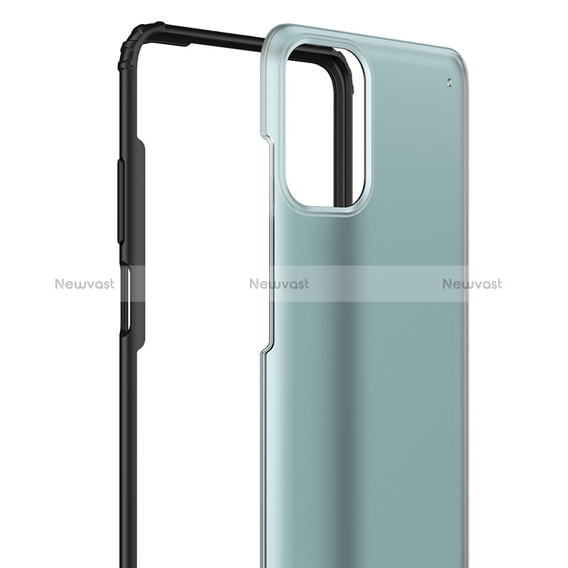 Silicone Transparent Frame Case Cover WL1 for Xiaomi Redmi Note 10 4G