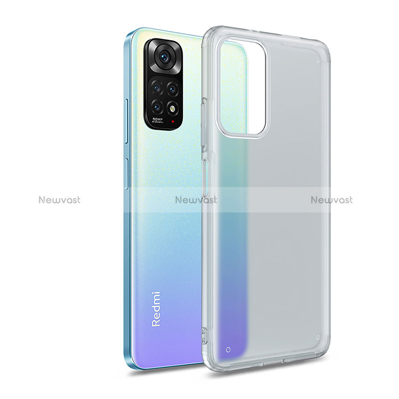 Silicone Transparent Frame Case Cover WL1 for Xiaomi Redmi Note 11 4G (2022)