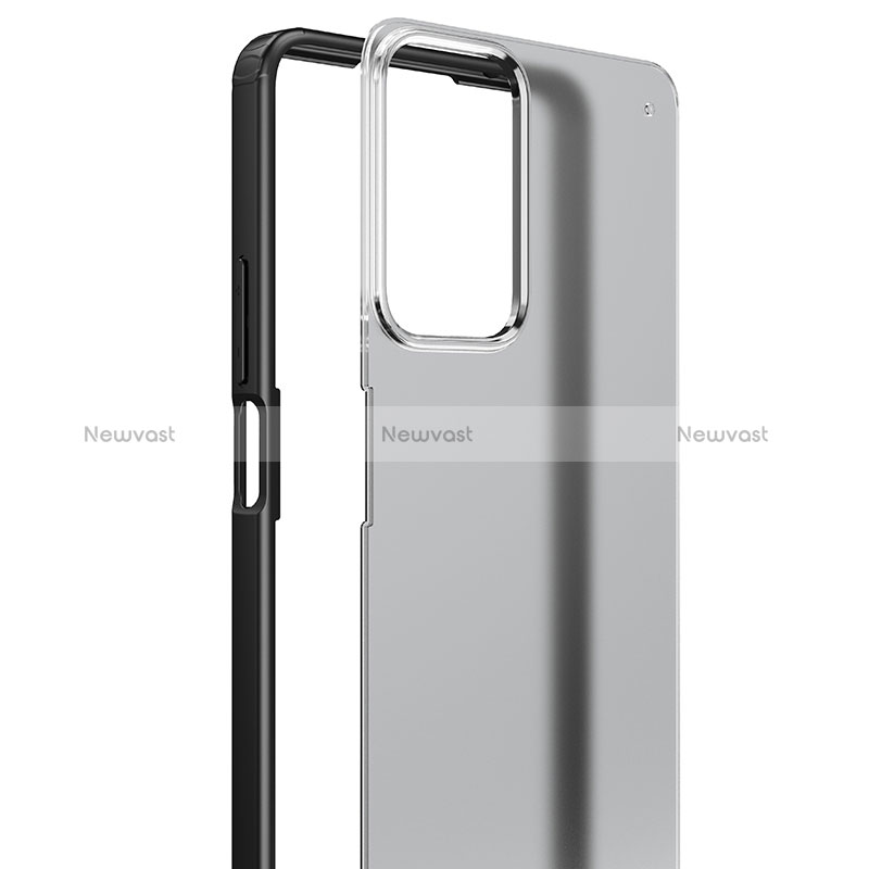 Silicone Transparent Frame Case Cover WL1 for Xiaomi Redmi Note 11 Pro 4G