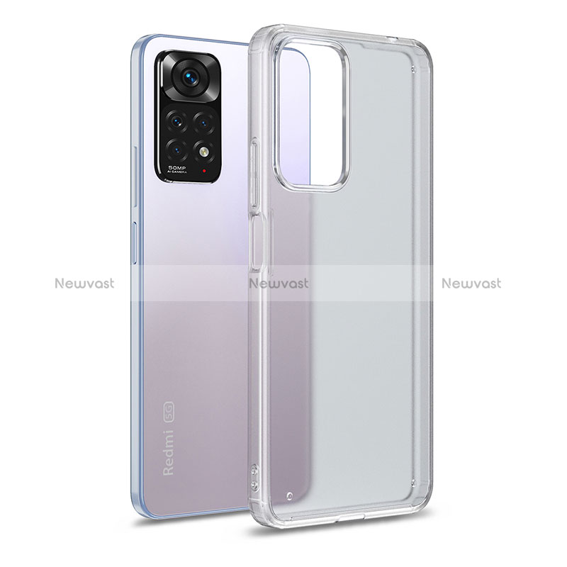 Silicone Transparent Frame Case Cover WL1 for Xiaomi Redmi Note 11 Pro 4G