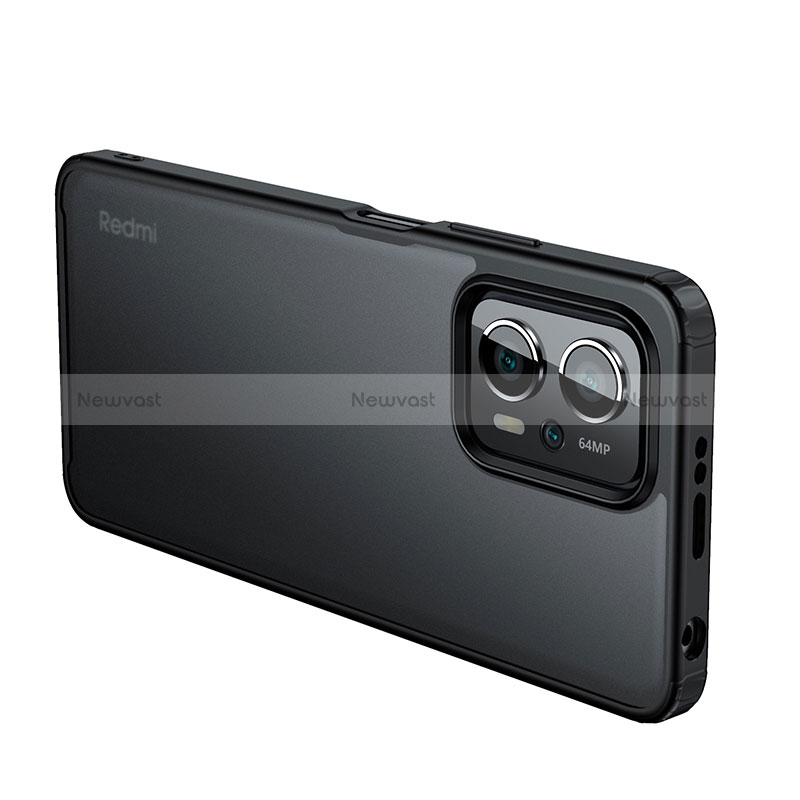 Silicone Transparent Frame Case Cover WL1 for Xiaomi Redmi Note 11T Pro+ Plus 5G