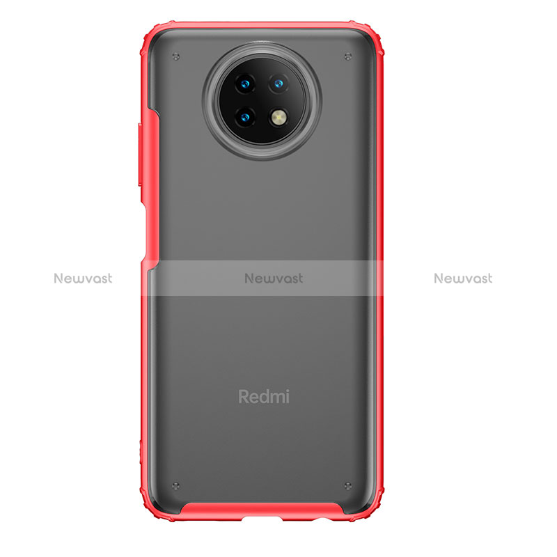 Silicone Transparent Frame Case Cover WL1 for Xiaomi Redmi Note 9 5G