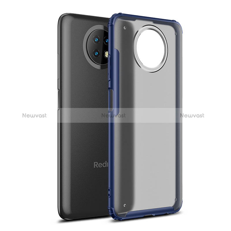 Silicone Transparent Frame Case Cover WL1 for Xiaomi Redmi Note 9 5G