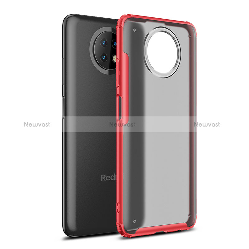 Silicone Transparent Frame Case Cover WL1 for Xiaomi Redmi Note 9 5G