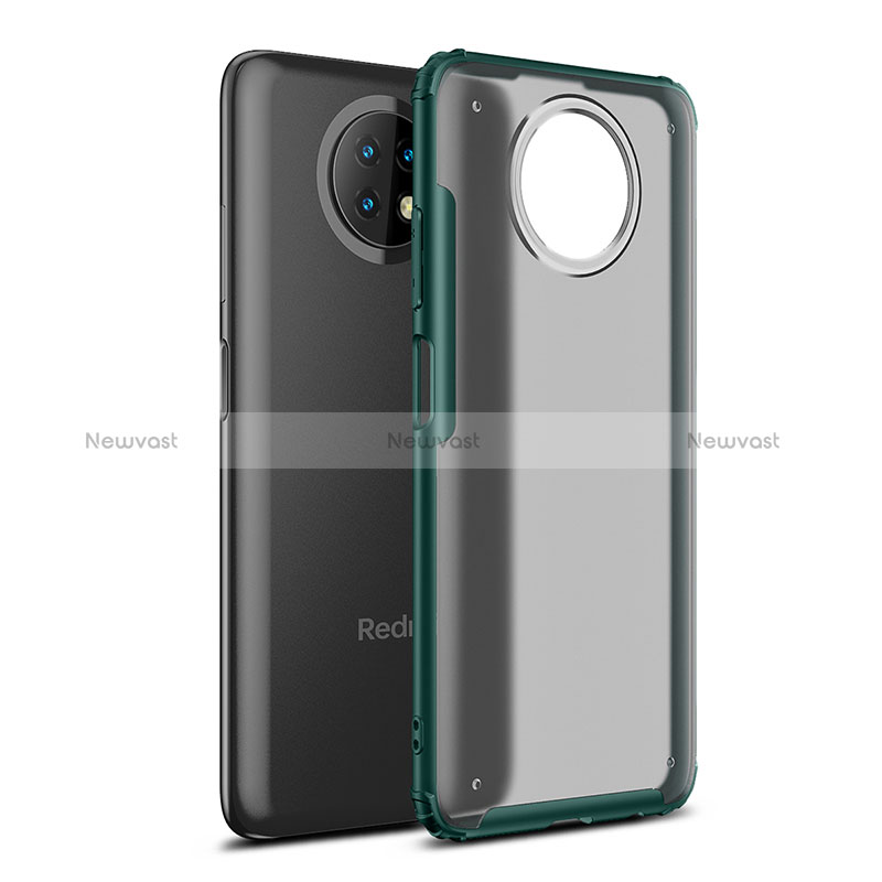 Silicone Transparent Frame Case Cover WL1 for Xiaomi Redmi Note 9 5G