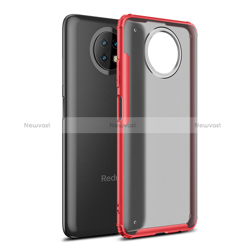 Silicone Transparent Frame Case Cover WL1 for Xiaomi Redmi Note 9T 5G