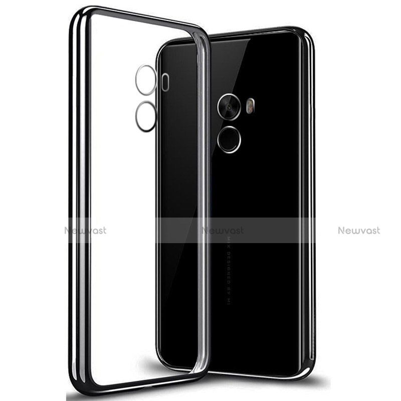 Silicone Transparent Frame Case for Xiaomi Mi Mix 2 Gray