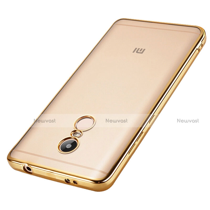 Silicone Transparent Frame Case for Xiaomi Redmi Note 4X Gold