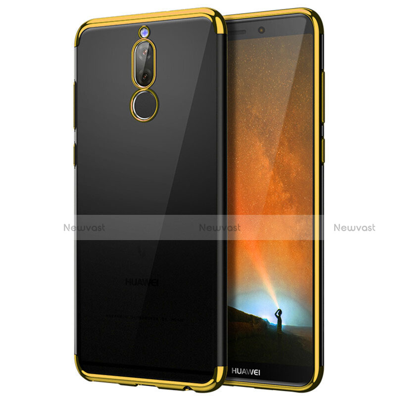 Silicone Transparent Matte Finish Frame Case for Huawei Maimang 6 Gold