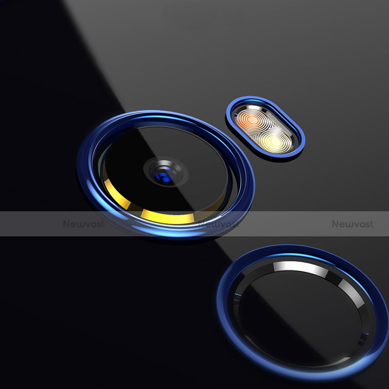 Silicone Transparent Matte Finish Frame Case for Xiaomi Mi Mix Evo Blue