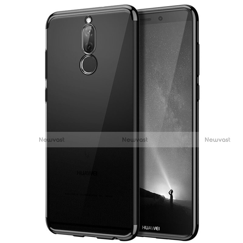 Silicone Transparent Matte Finish Frame Cover for Huawei G10 Black